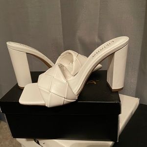 SOLD!!!! NBW White Liliana Heels